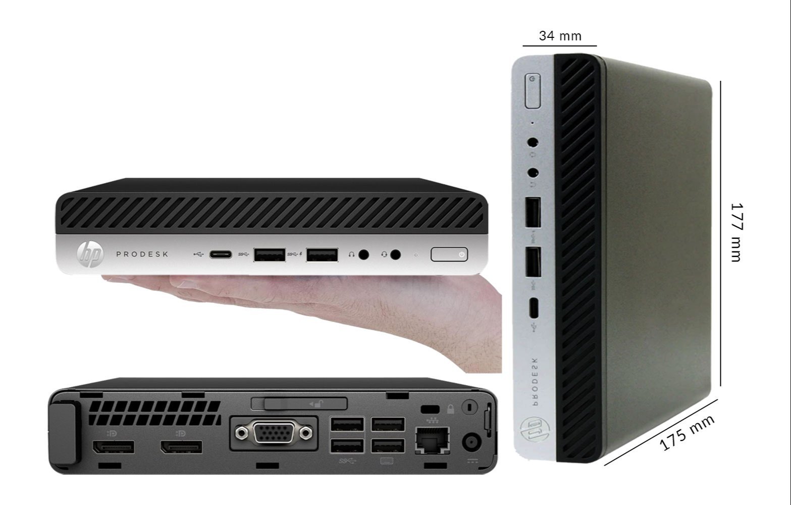تاینی کیس اچ پی Tiny Case HP G3 Corei5 7200 8G 500G